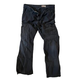 Wrangler Navy Blue Relaxed Fit Cargo Pants Mens 34x32